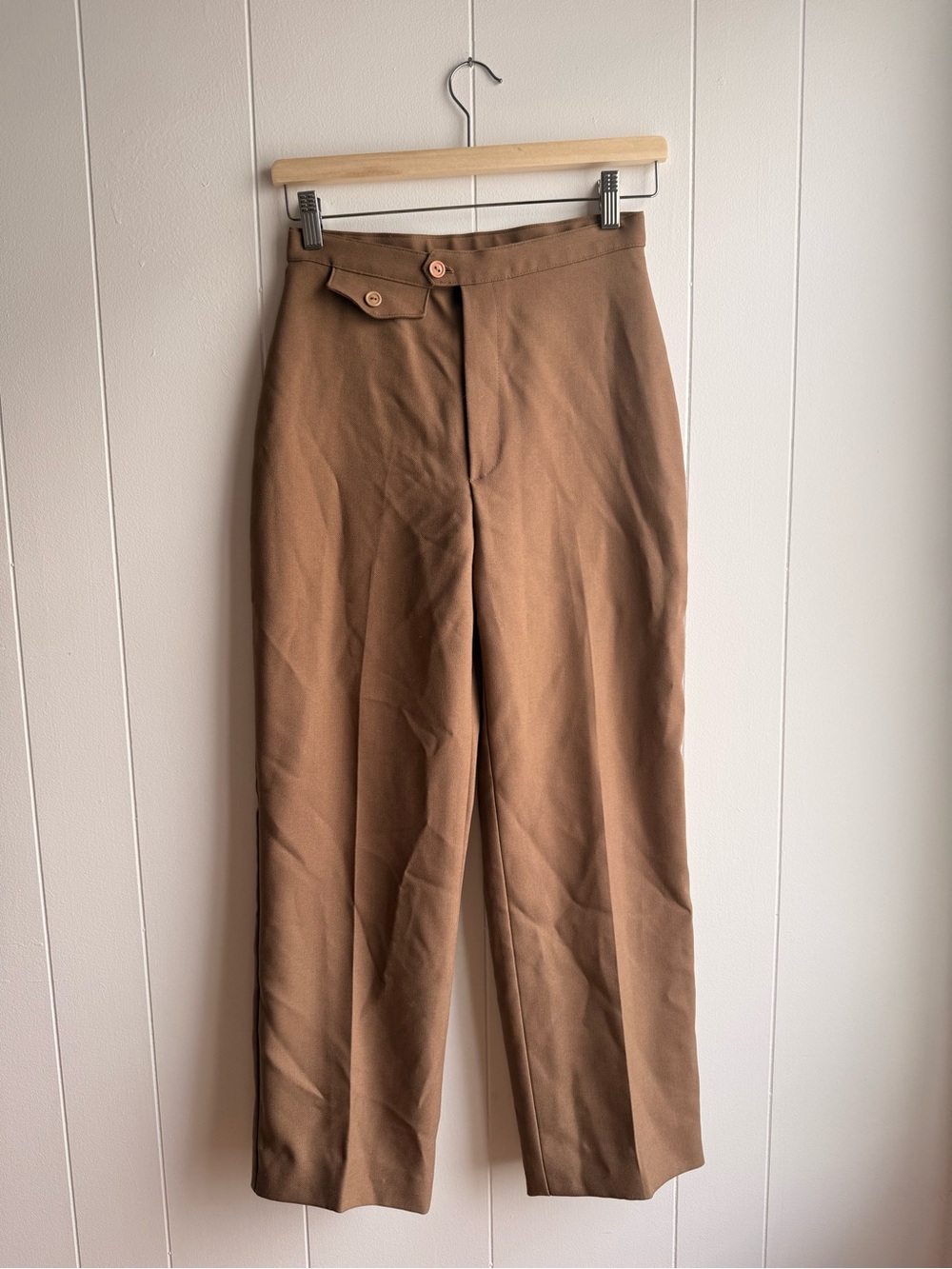 Vintage brown Straight-Leg Dress Pants